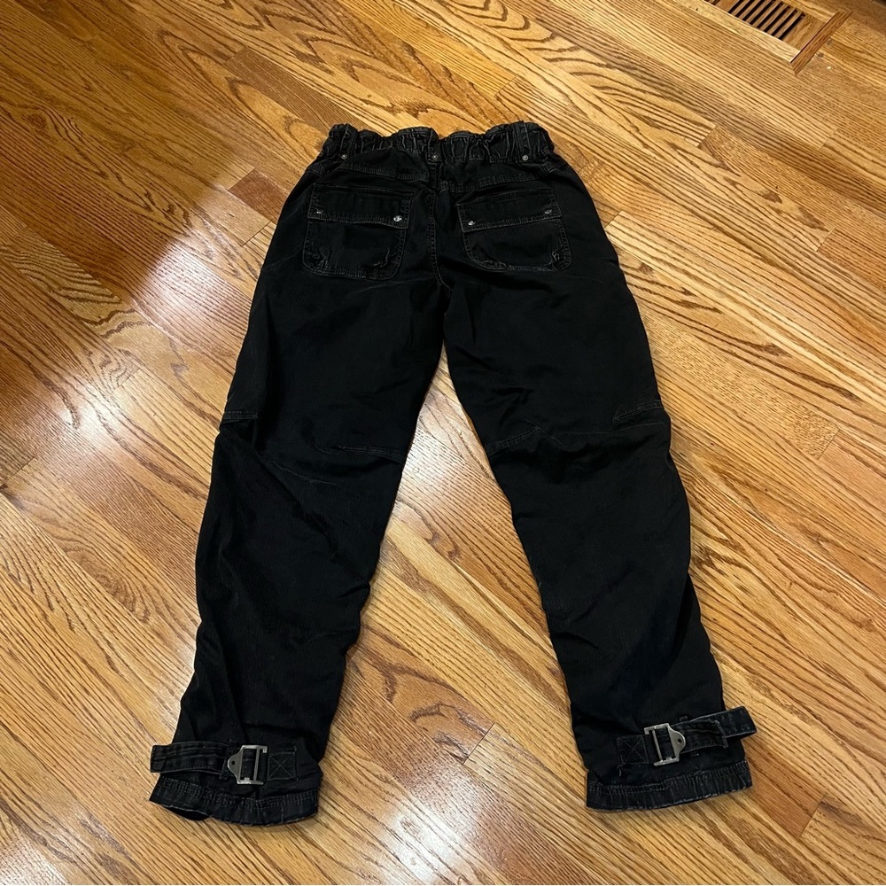 Free People We the Free Can’t Compare Slouch Pants Black Cargo XS - Picture 6 of 9